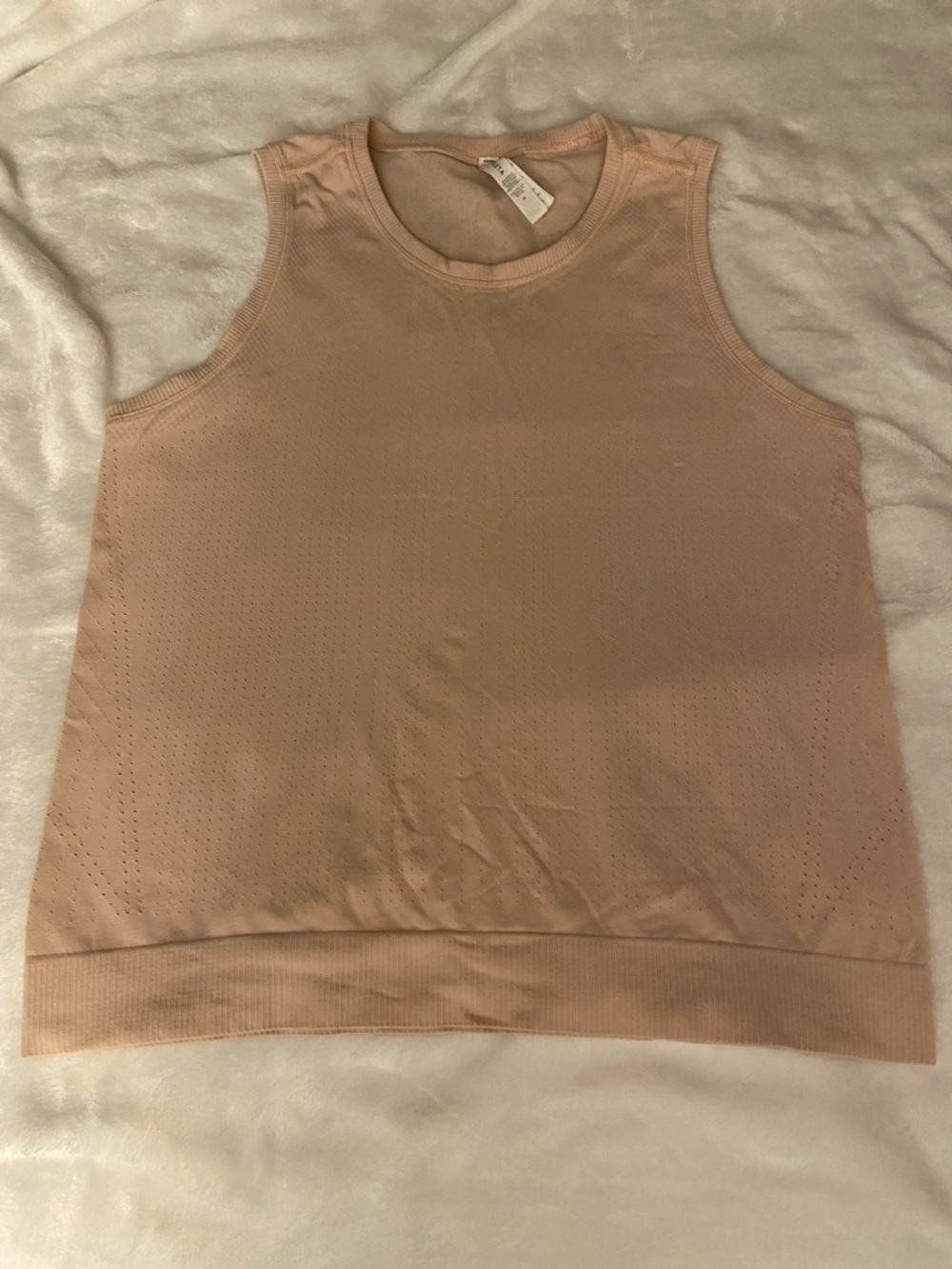 Athleta Sleeveless Knit Tank — Blush athletic tank
